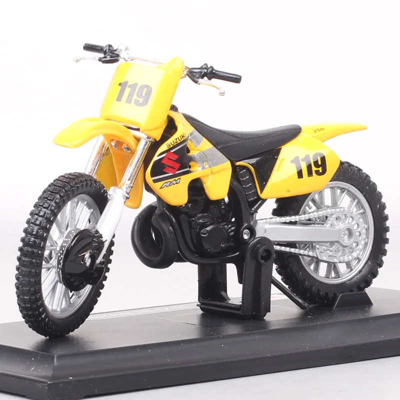 Масштаб 1/18 Maisto No.119 SUZUKI RM250 мотоциклы для кросса MX AMA велосипед superbike металлические