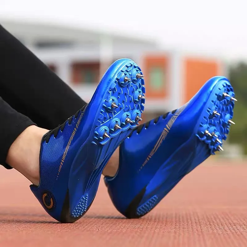 Men Track And Field Shoes Athletics Running Shoes Youth Competition Sneakers Unisex Professional Race Trainning Shoes 35-45