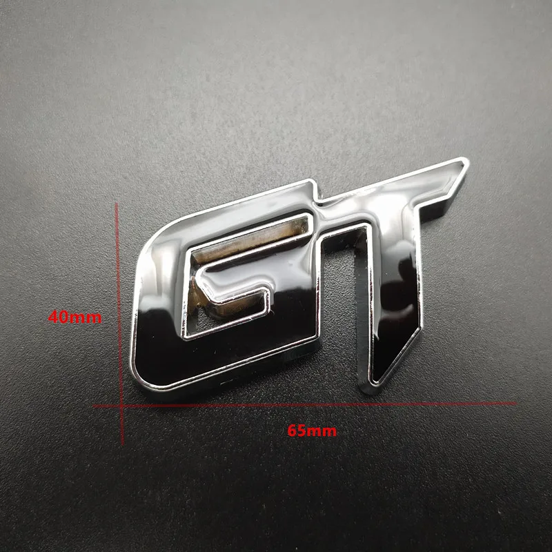 Ar Стайлинг 3D металлические GT эмблемы наклейки авто Хром Передняя решетка значок