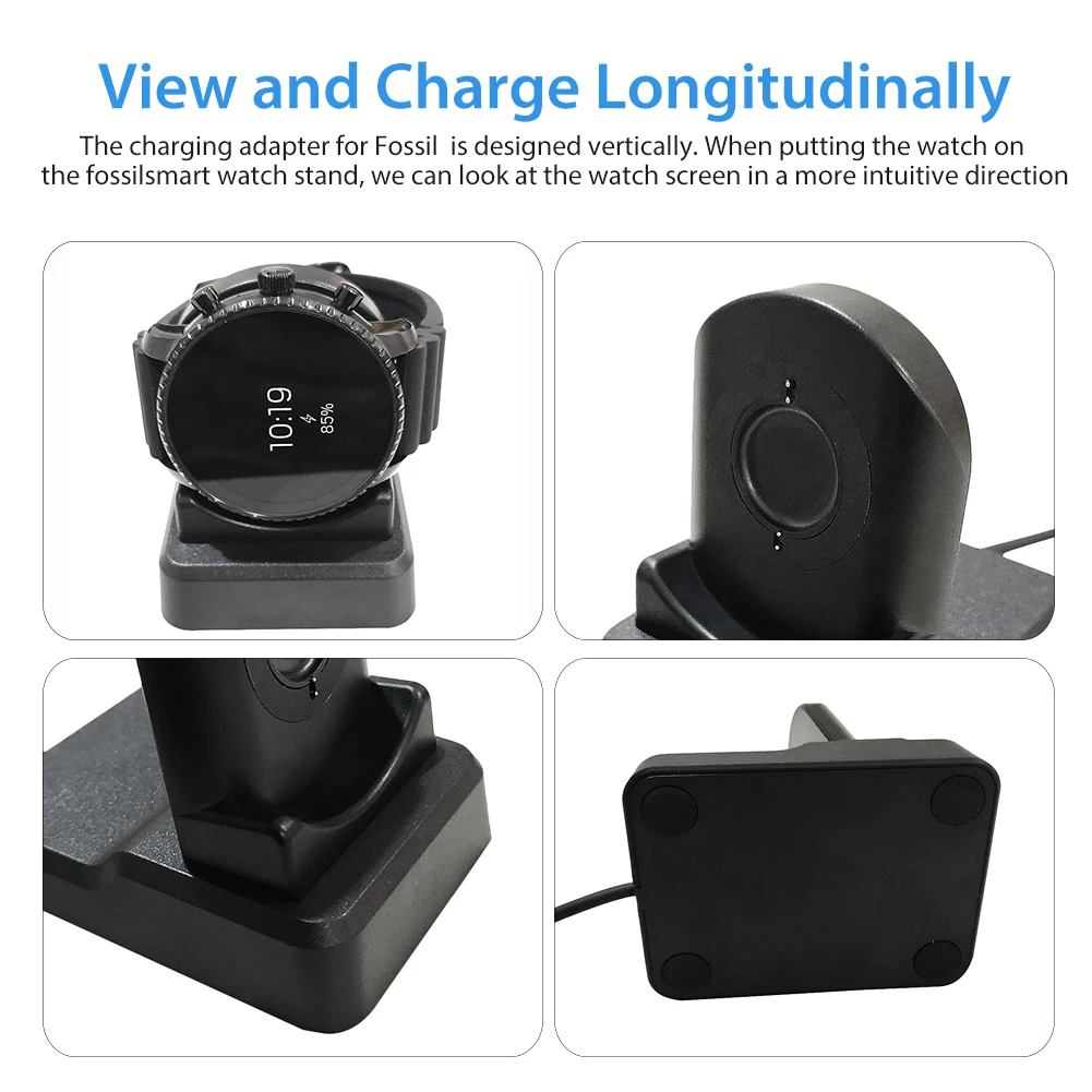 

Charging Adapter Wireless Durable Portable Charger Station Stand For Fossil Gen 5 Magnetic Suction Wireless Charger Adapter