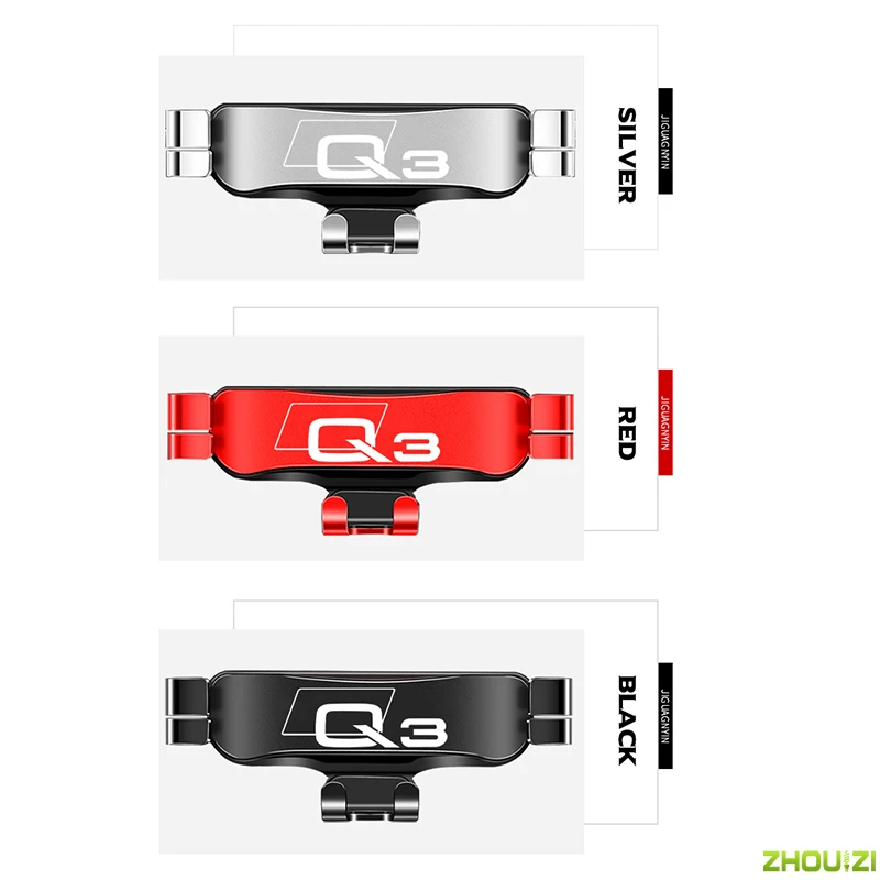 car mobile phone holder air vent outlet clip stand gps gravity navigation bracket for audi q3 f3b 2019 2020 car accessories free global shipping