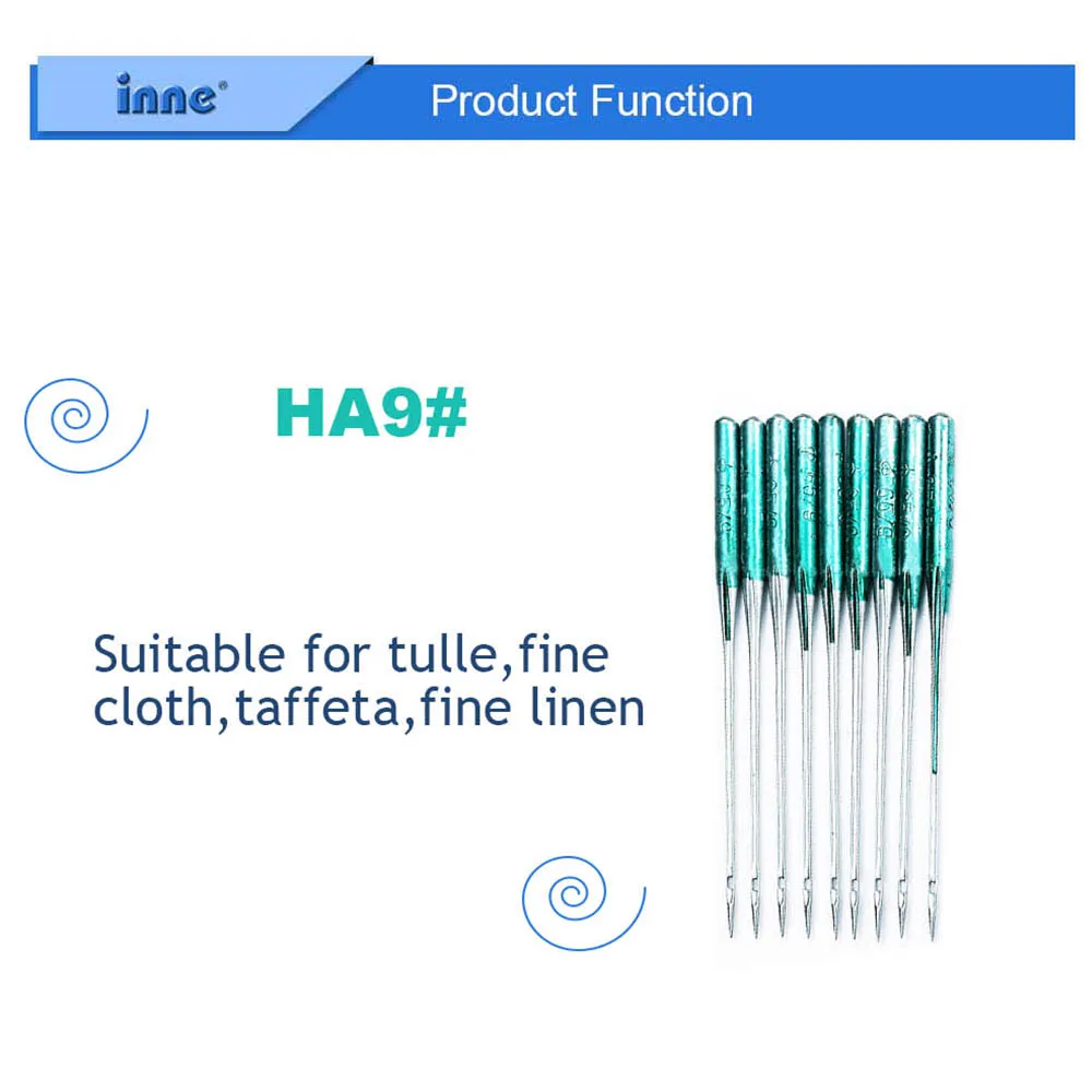 

INNE 9Pcs Sewing Machines Needles Anti-jump Universal 11/75 14/90 16/100 18/110 Multi-size Household Accessories Stainless Steel