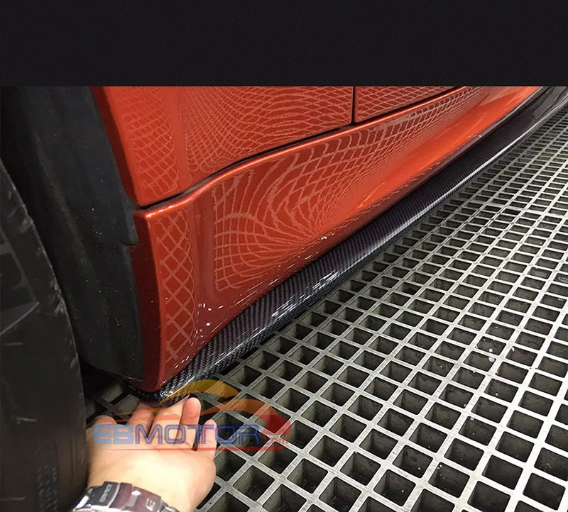 VZ стильная юбка из натурального углеродного волокна 1 пара для BMW серия E82 1M 2011 2017