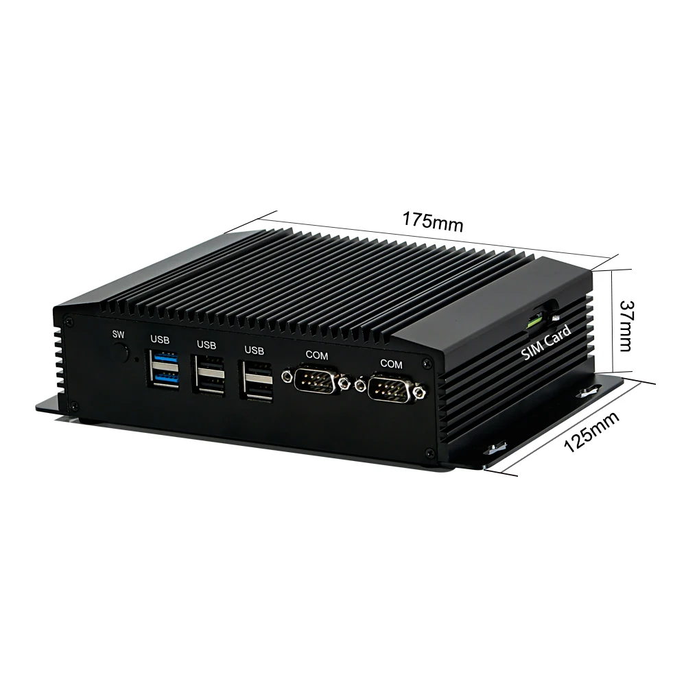 Новейший Компьютер Celeron1900 4G слот для SIM карты HD + VGA 2LANS мини ПК Watchdog 3G/4G 300M WiFi