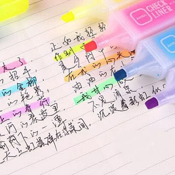 Рекламные маркеры хайлайтер акварельная ручка маркер 6 цветов рисование