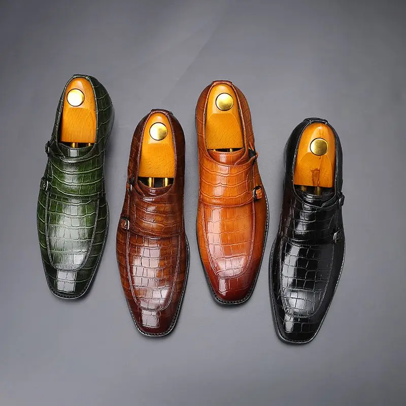 

2021 New Men's Shoes Fashion Pu All Season Trend High Quality Latest Fahion Leisure Classic Hot Men's Shoes KP155