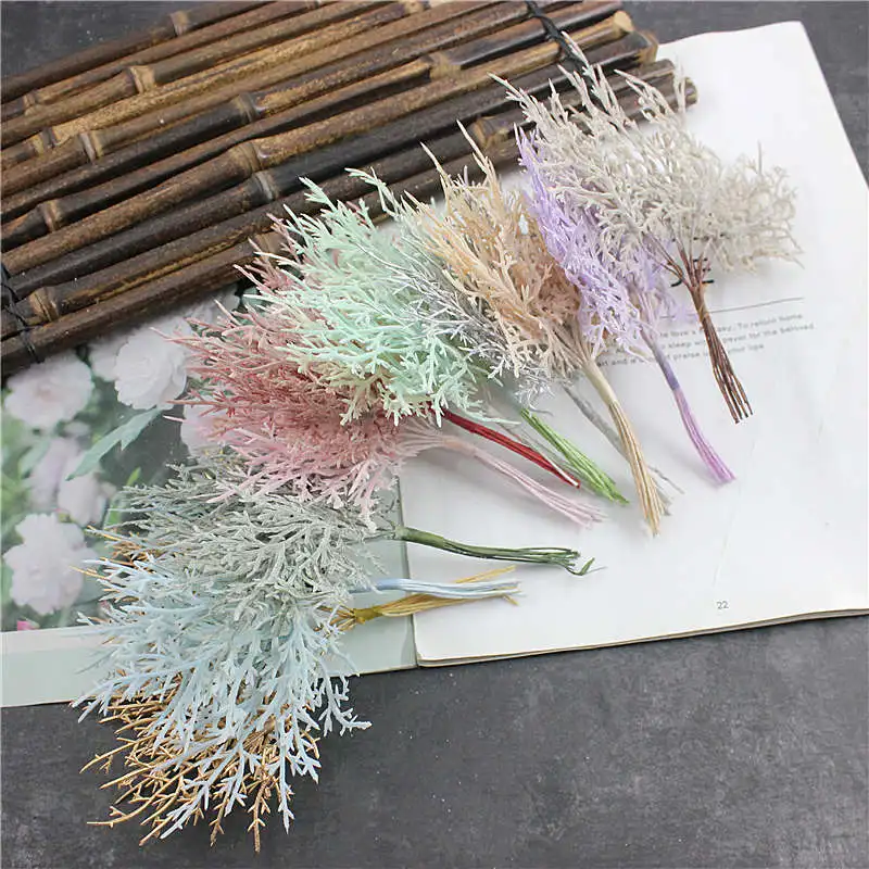 10 пьезы растений искусственно баратас хохас де Navidad jarrones para Decoracion del hogar Accesorios nupciales de la boda de
