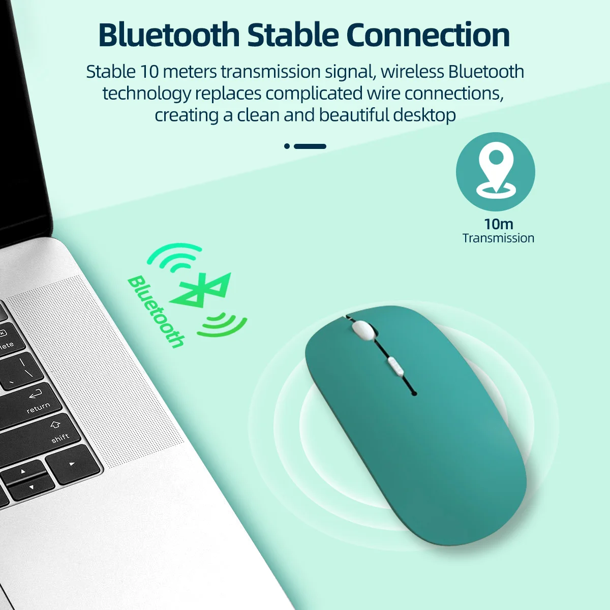 ANMONE Bluetooth Mouse For iPad Samsung Huawei Lenovo Android Windows Tablet Battery Wireless Notebook Computer | Компьютеры и офис