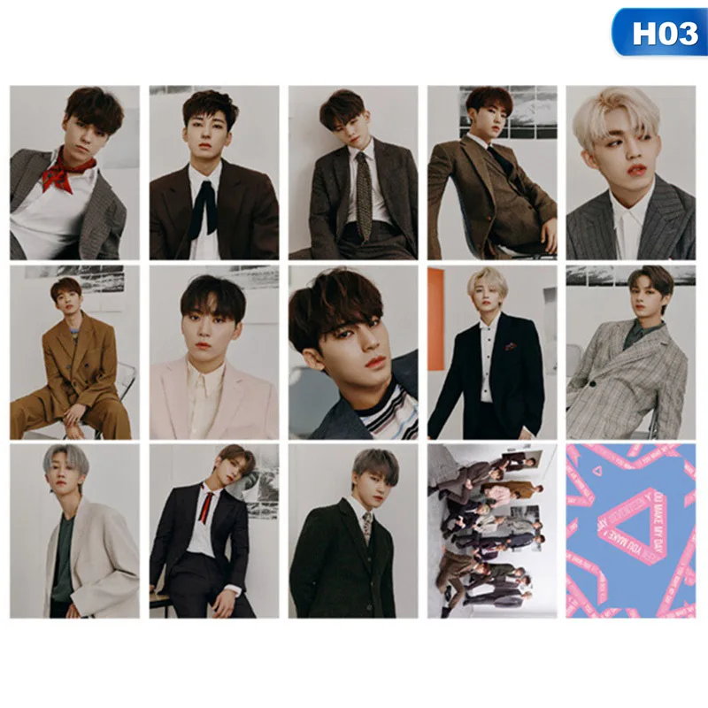 16 шт./компл. KPOP SEVENTEEN периферийная открытка AN ODE новый альбом LOMO поздравительная