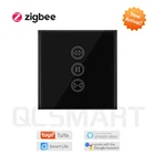 ZigBee 3,0 Tuya Smart Life ЕС черный переключатель для штор для оконных жалюзи роликовый затвор Google Home Alexa Echo Голосовое управление сделай сам