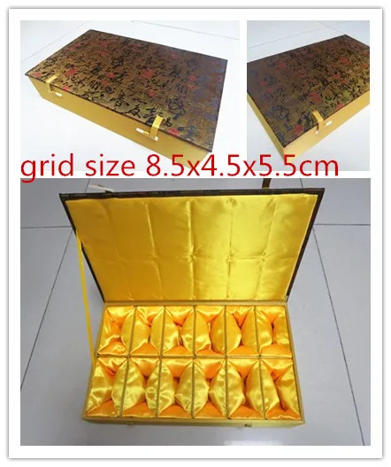 Хлопковая большая коробка для хранения 12 ячеек в сетку мужские деревянные часы