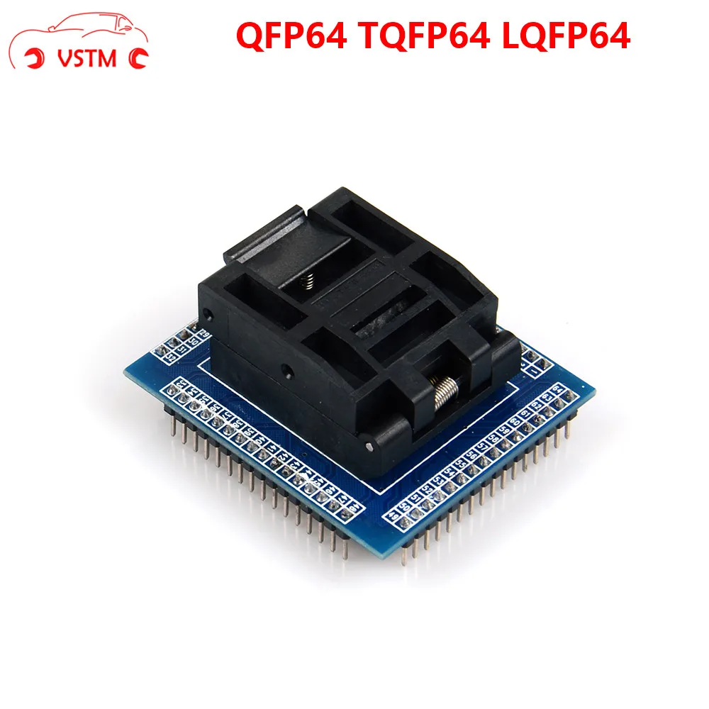 Последняя версия QFP64 TQFP64 LQFP64 гнездо адаптера IC тестовое горения 0 5 м программист