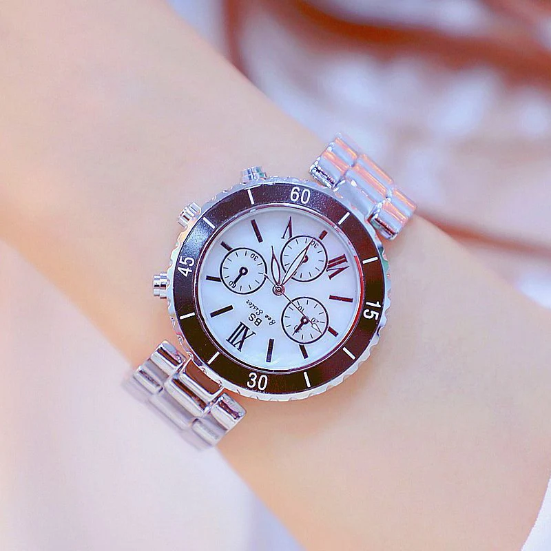 2019 деловые кварцевые часы известного бренда Bu алмазные из нержавеющей стали