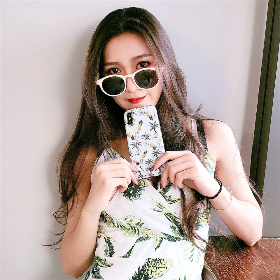 Beautiful girls Pineapple style phone cases For Apple iPhone X XS MAX 8 7 plus 6 6s Cover |