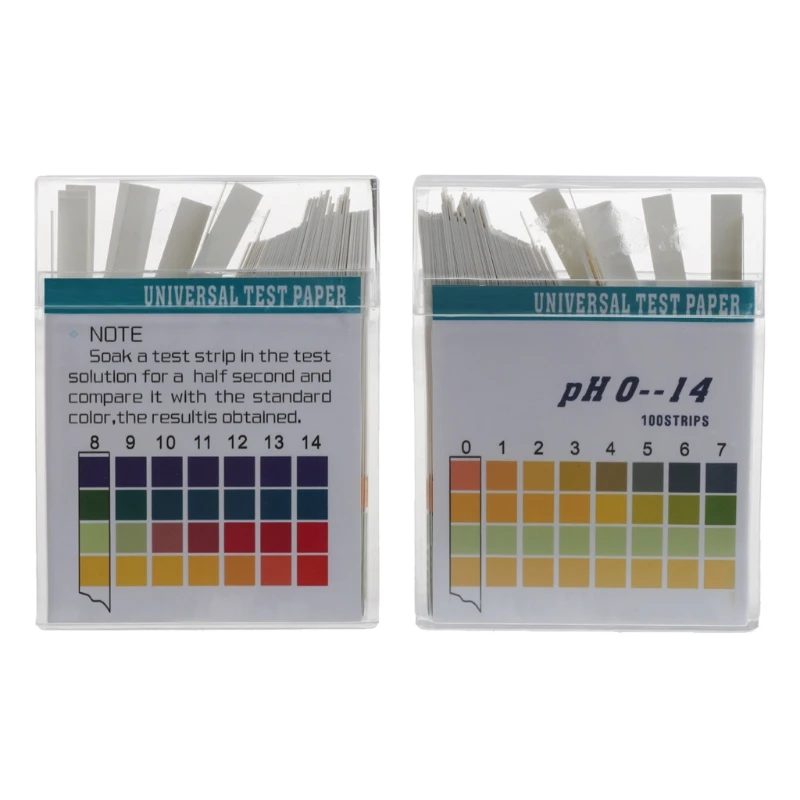 

100 Strips 0-14 PH Alkaline Acid Indicator Paper Water Saliva Litmus Testing Kit