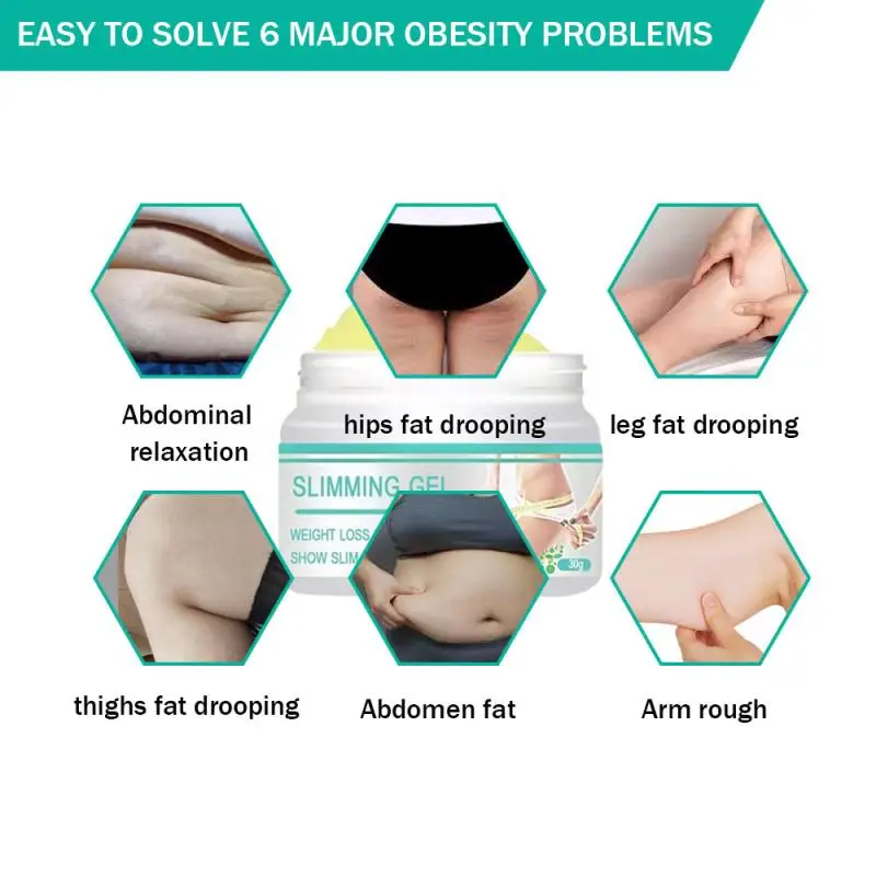 Крем гель для похудения 30 мл имбирный крем укрепления кожи шеи рук и ног пивной