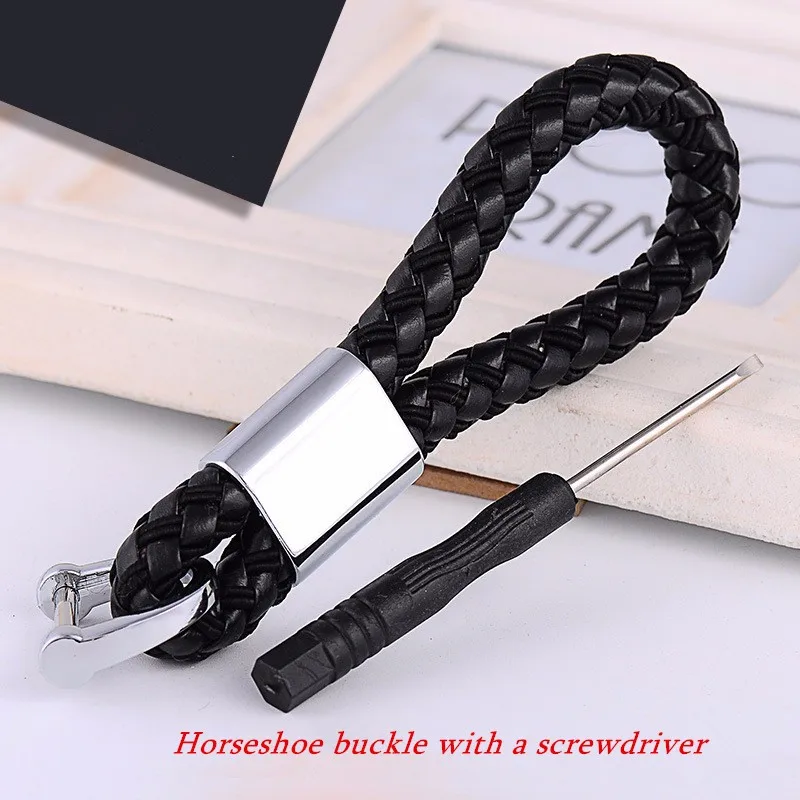 Creative hand-knit leather rope car key buckle For BMW decoration men's and women's pendant shape ring accessories | Автомобили и