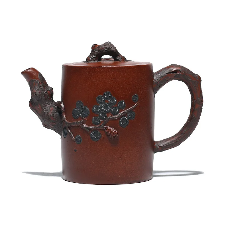 

Yixing Zisha teapot Zini songyun straight pot yuzhongsha lihaiyan tea set