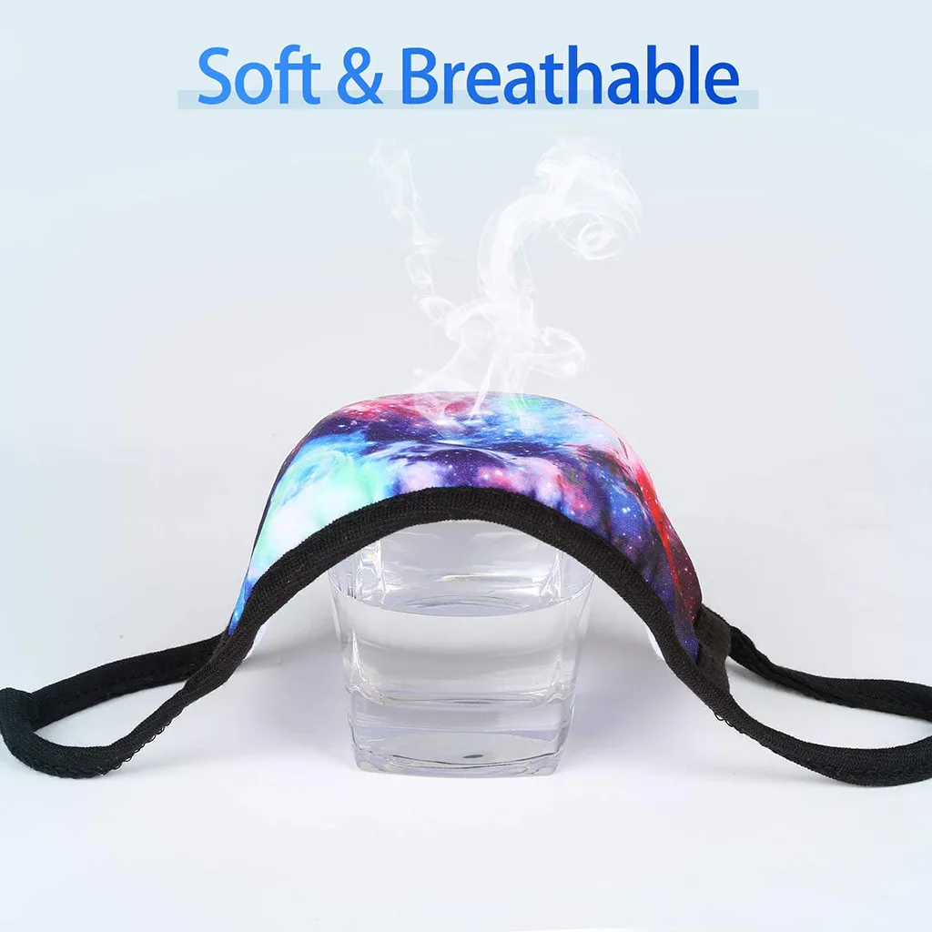 

3 Packs Of Reusable Unisex Printed Space Sky Cotton Face Masks Washable Earloop Mask masque mascarillas nios