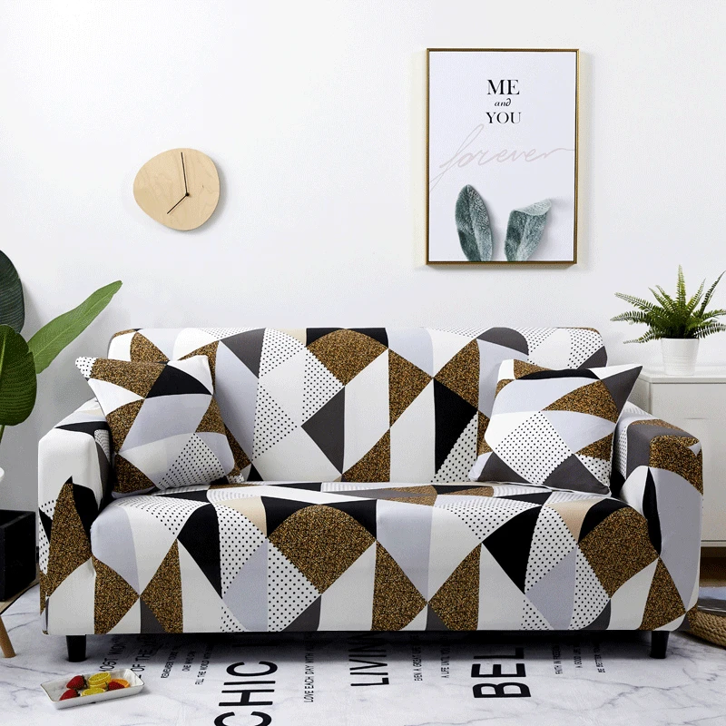 Однотонный эластичный чехол для дивана эластичные чехлы мебели универсальные