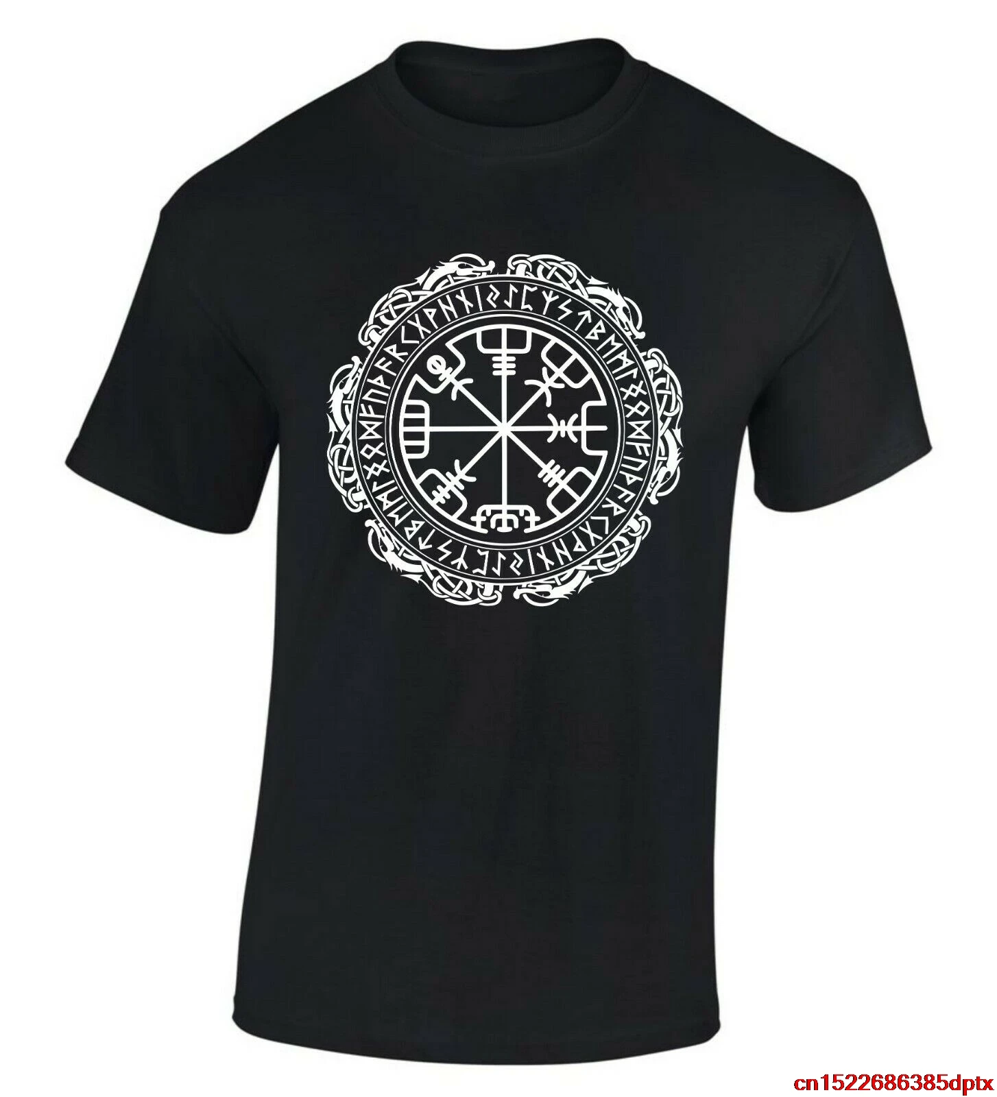 Vegvisir Викинг Компас футболка Руна викингов Одина Тор|Мужские футболки| |