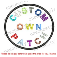 free shipping custom embroidery your logo patch custom embroidered patches iron on clothing patch with appliqued fabric