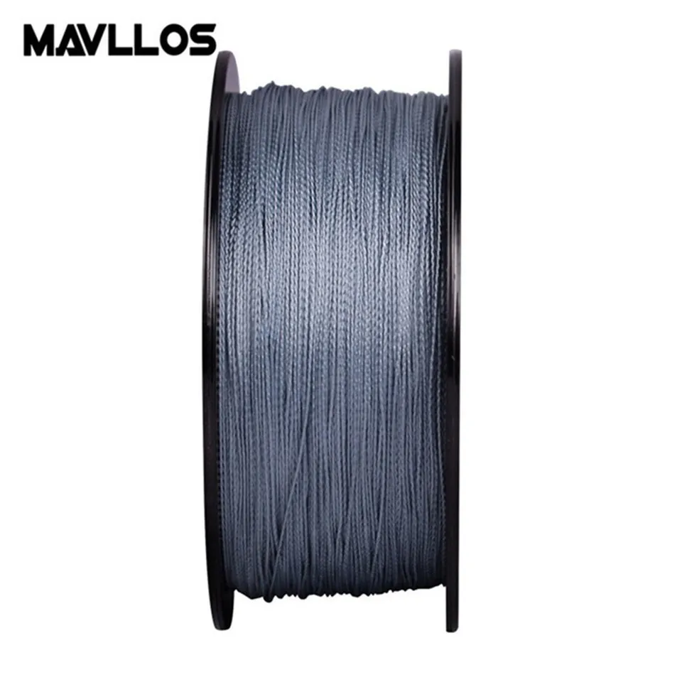 Плетеная рыболовная леска Mavllos 150 м/220 м 4 пряди 0 06 6 мм 121Lb сверхпрочная