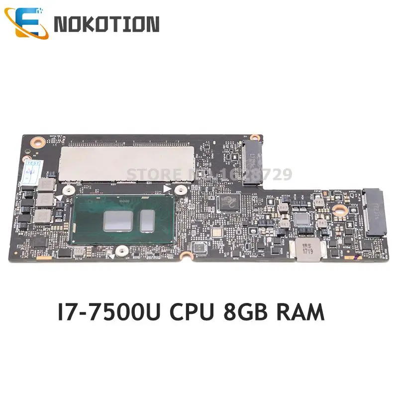 

NOKOTION 5B20M35075 CYG50 NM-A901 Mainboard For Lenovo yoga 910-13IKB laptop motherboard 13.3 inch SR2ZV I7-7500U 8gb memory