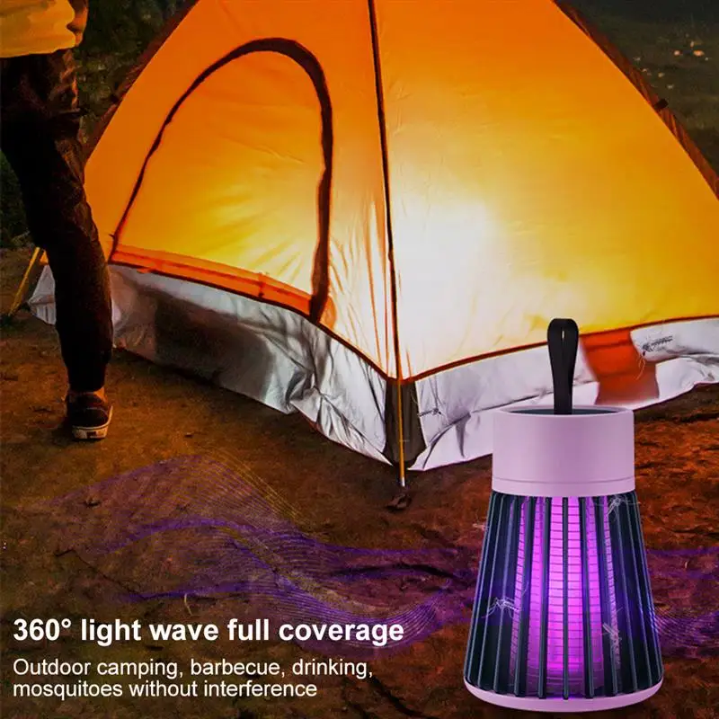 Электрическая лампа-ловушка для комаров Профессиональный светильник с зарядкой