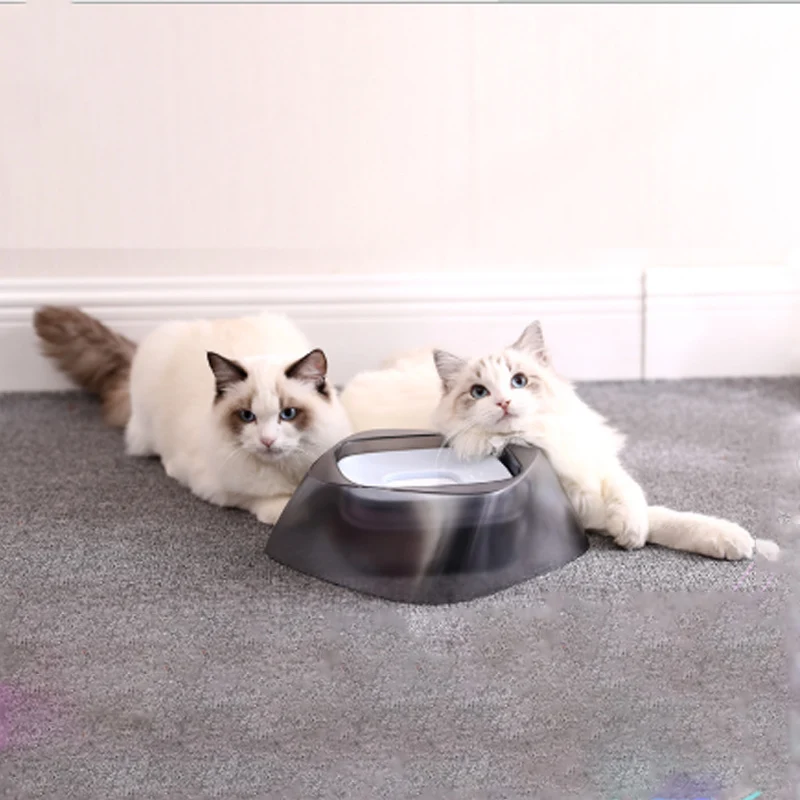 

Миска для домашних животных плавающий не ночное недержание мочи рот собаки миска для воды без разлива питьевой воды диспенсер Портативный ...