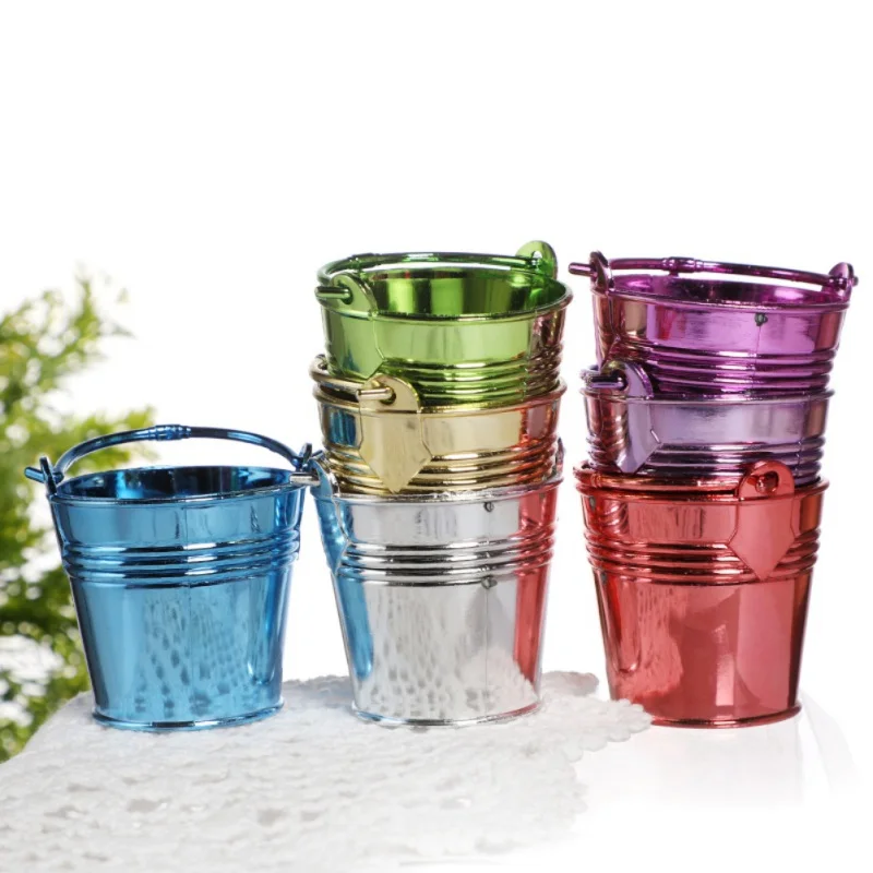 Маленькое пластиковое ведро Жестяного мини бочонок Ванная комната Кухня бытовой