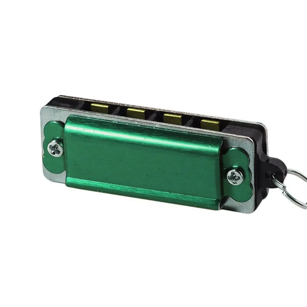 dark green Красочные гармонии миниатюрное ожерелье 8 тон диатоническая губная гармоника 4 дырочная гармоника ожерелье с синей подвеской музыкальный инструмент - Цвет: dark green