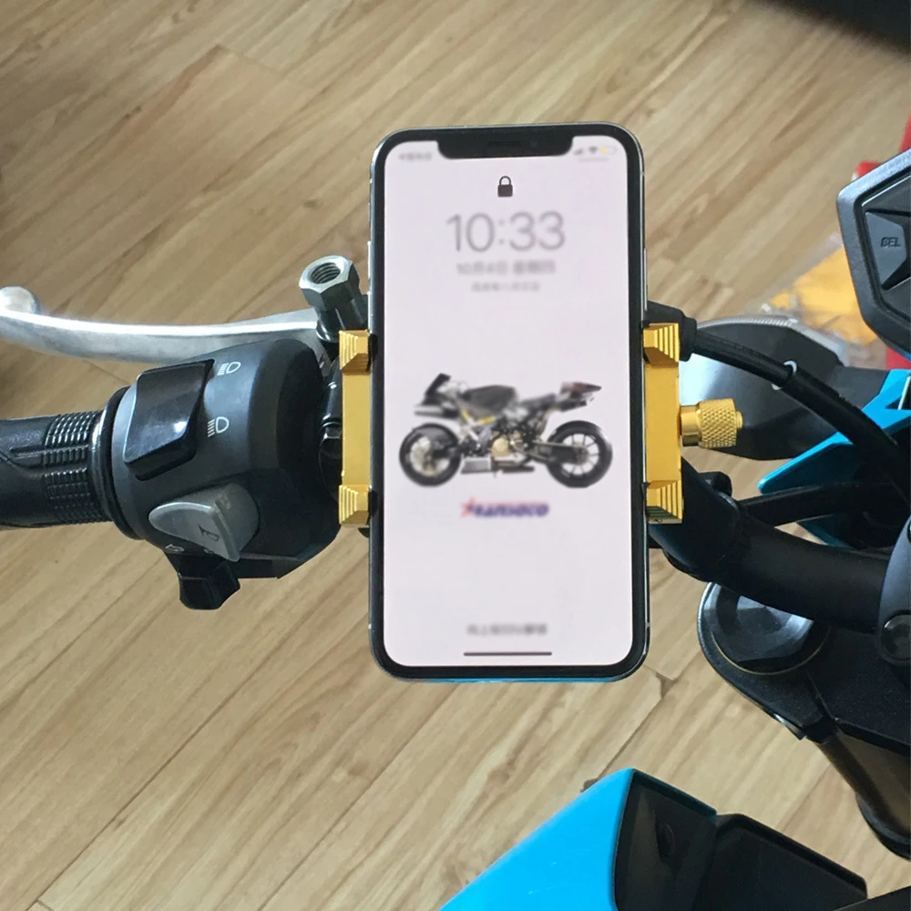 Универсальный мотоцикл gps навигация мобильный телефон руль CNC Металлические