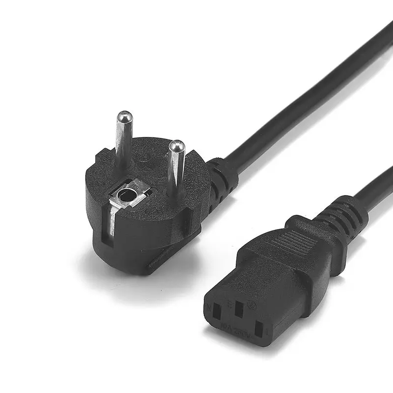 1 2 m 5 2m 3M USB кабель с Schuko EU разъем IEC C13 Питание шнур для ПК монитора компьютера