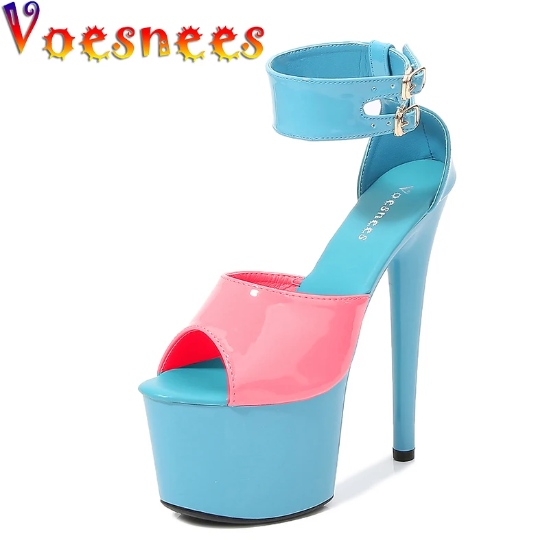 

Женские вечерние сандалии из лакированной кожи, туфли-гладиаторы разных цветов на тонком каблуке, туфли с Т-образной завязкой для танцев на ...