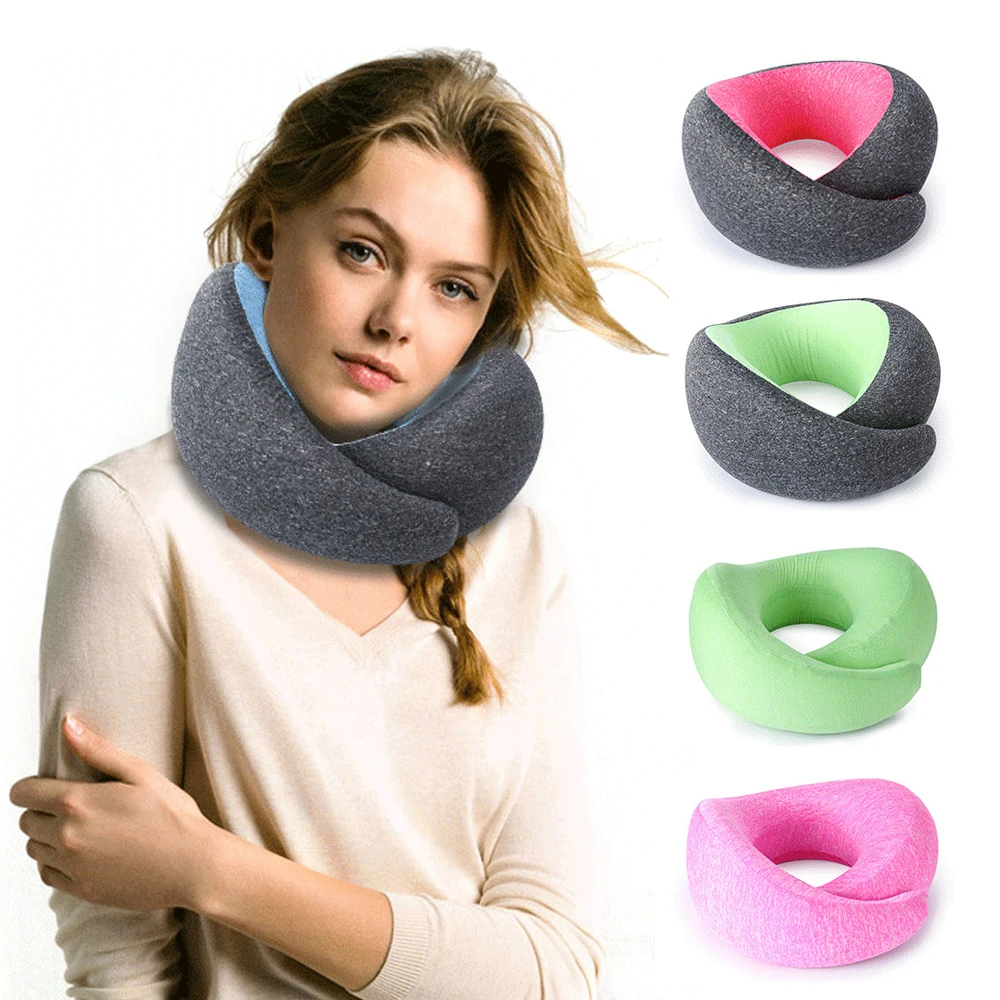 Новые надувные u образные подушки для путешествий на открытом воздухе