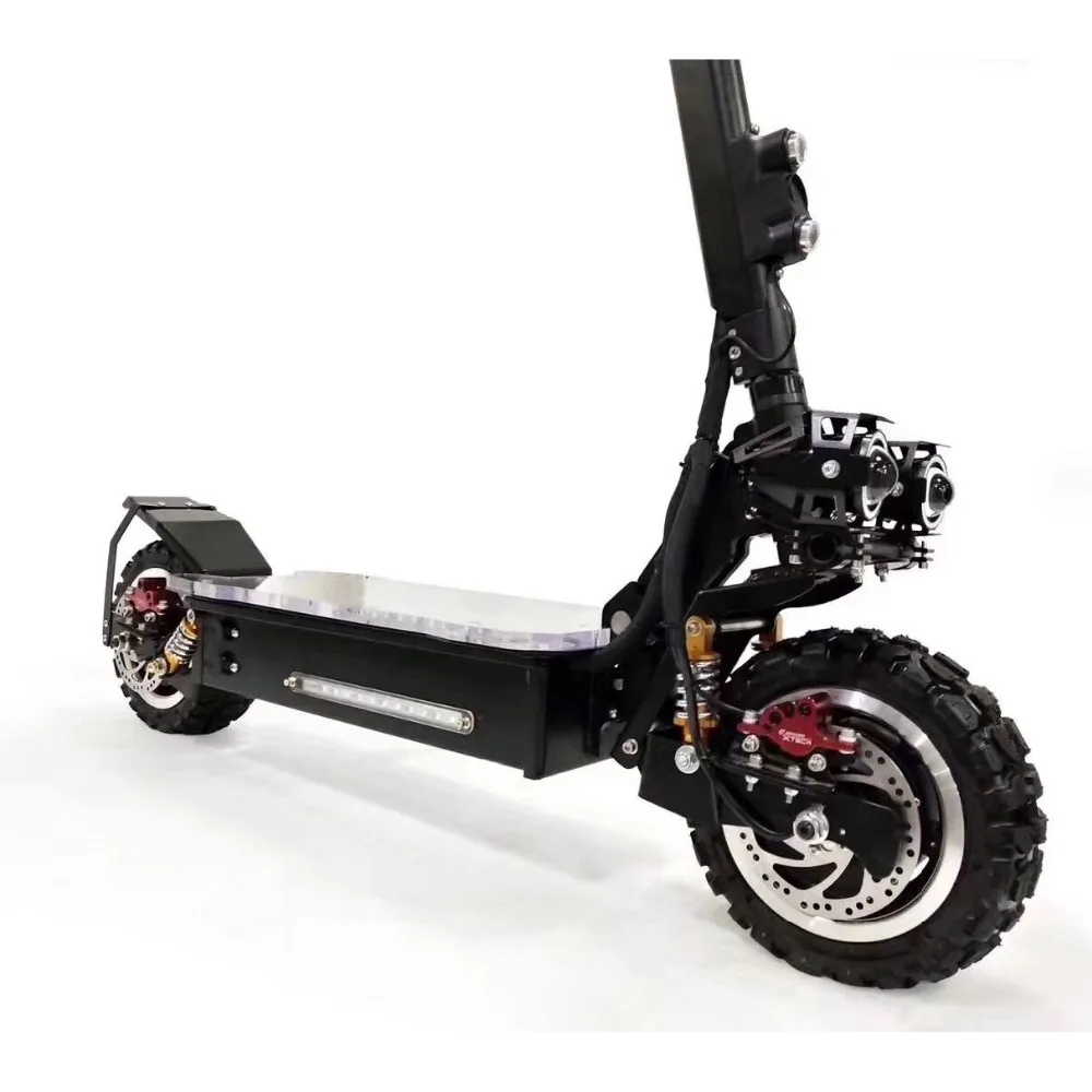 Bestellen 11 Zoll Elektrische Roller 3200W Off-road Motor 60V 20ah -30ah Lithium-batterie Doppel Vorne Hinten Rad Stick Top Geschwindigkeit 80 Km/h