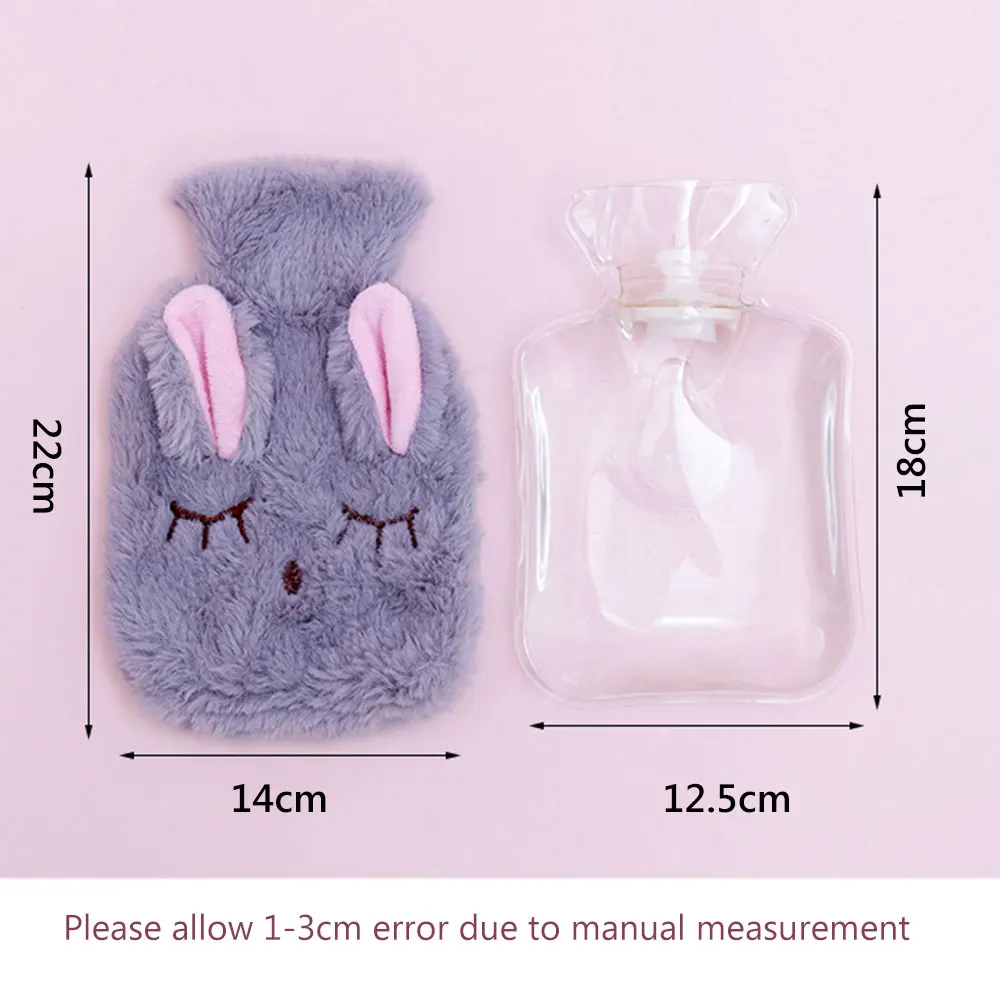 Симпатичная сумка для горячей воды из ПВХ с вязаным мягким уютным покрытием