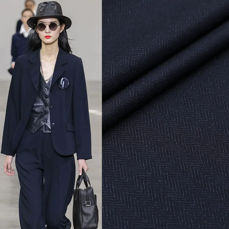 2019 Осенняя шерстяная ткань с узором в елочку высокого качества для пальто брюк