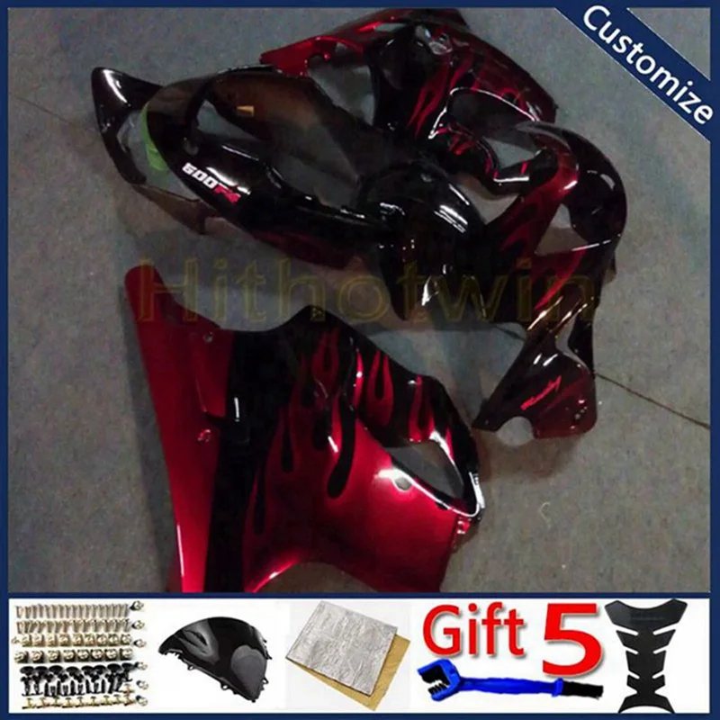 

motorcycle cowl For CBR600F4 1999 2000 CBR600 F4 99 00 ABS plastic motor Fairing kit Injection mold red white