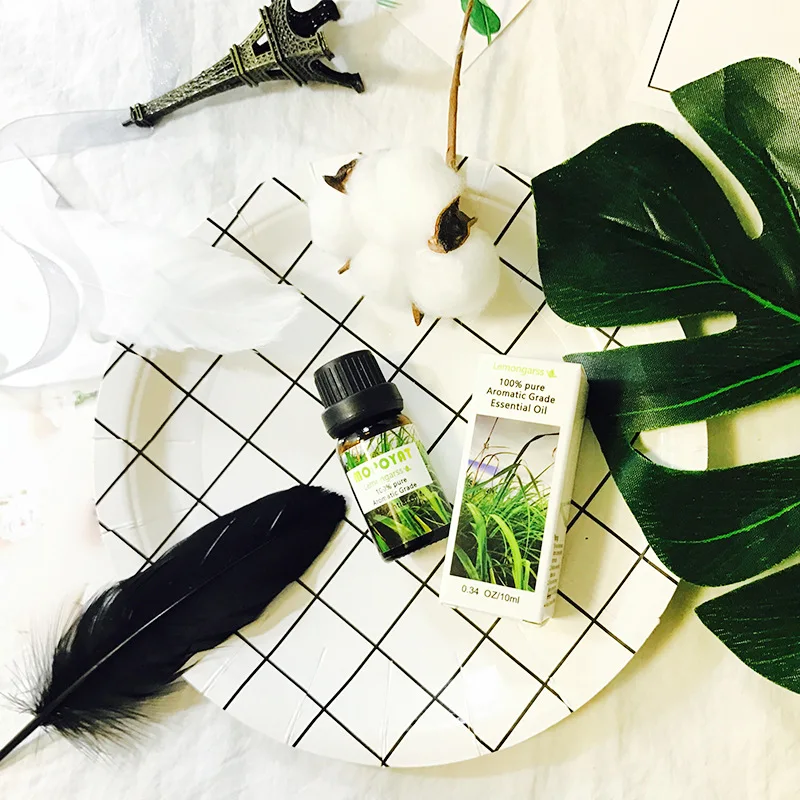 

SNMLPM 10ml lemongrass essential oil natural pure plant extracts organic skin oil body oil massage oil fair care lemongrass oil