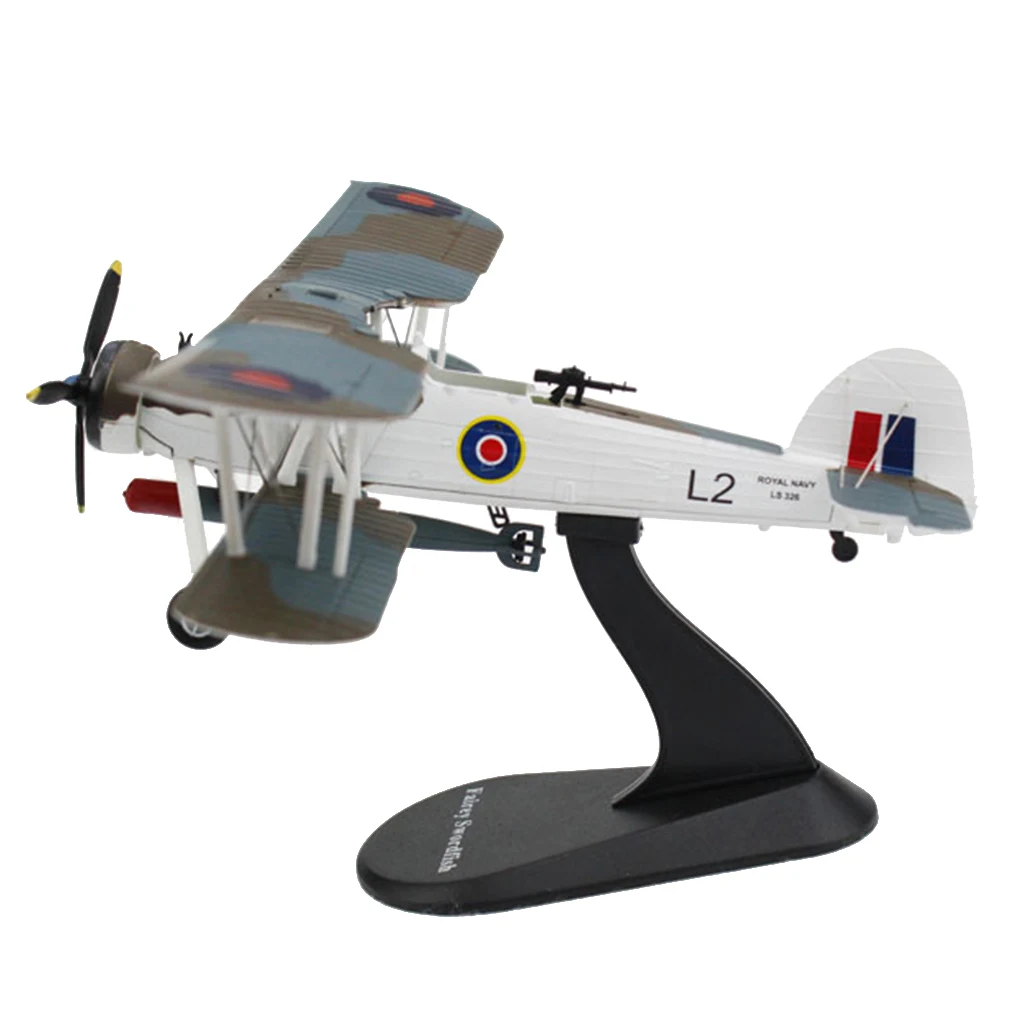 

1:72 Scale FAIREY SWORDFISH Bomber Fighter Alloy Aircraft Collections Gifts