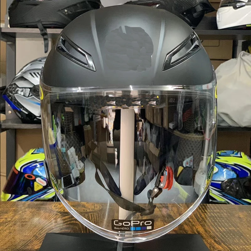 Открытым уход за кожей лица с двойными линзами двойной козырек мотоциклетный