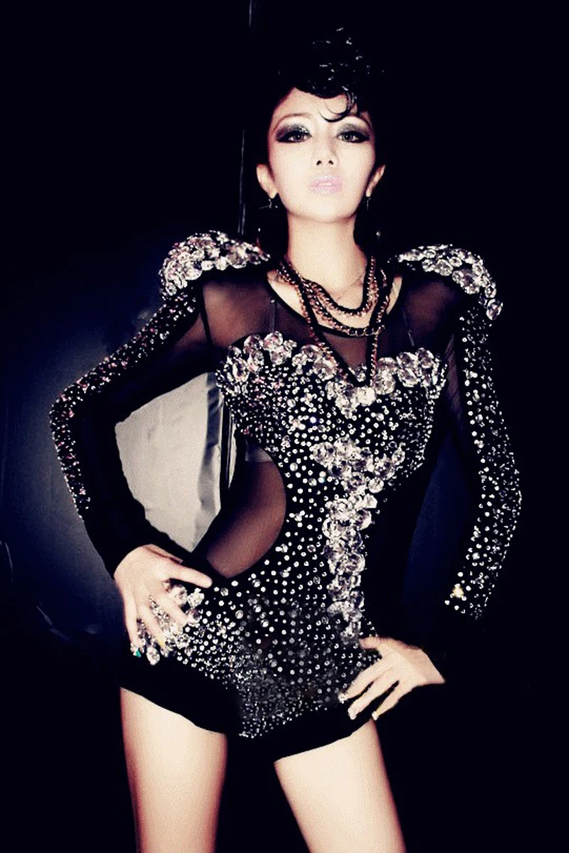Новейший женский костюм Стразы для джазовых танцев, современных танцев, модное высококачественное танцевальное платье, платья для выступл... от AliExpress RU&CIS NEW