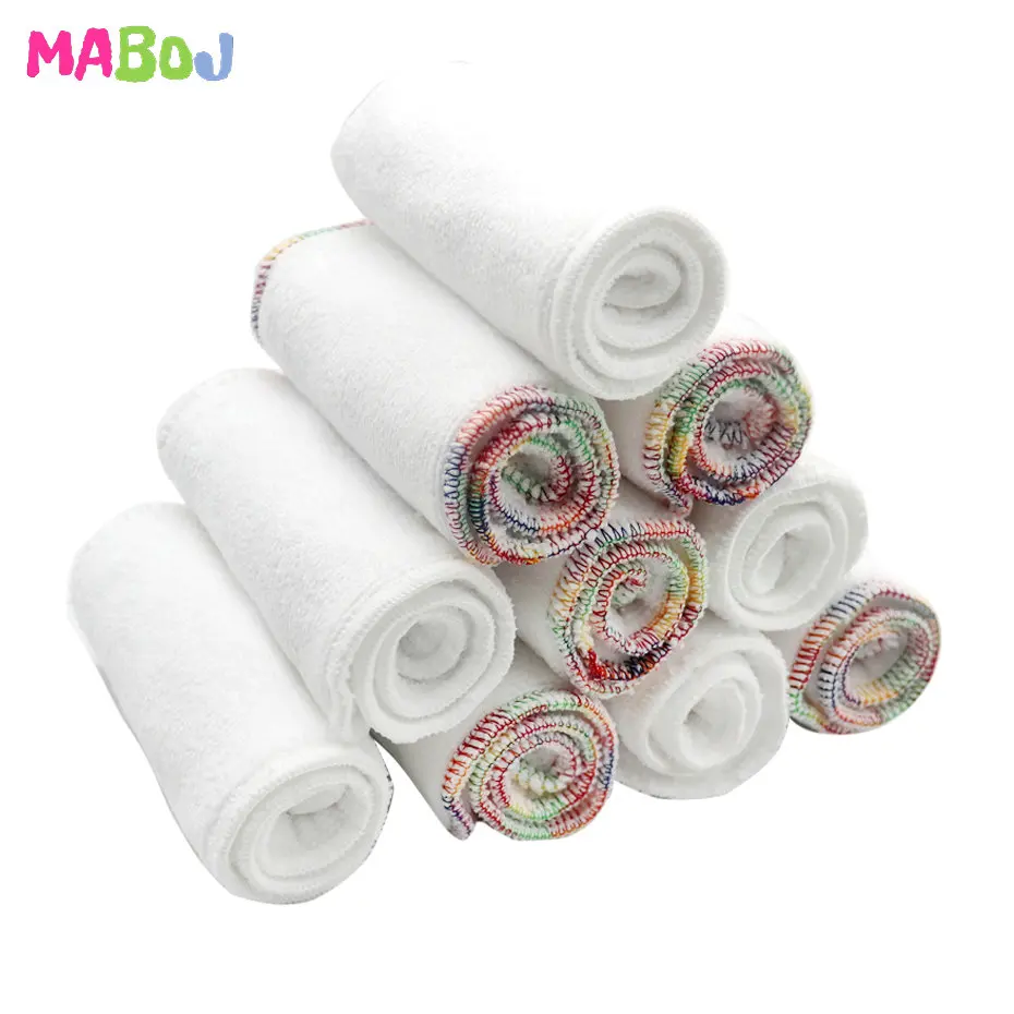 Подгузник из микрофибры Вставить партия 10 шт. моющийся многоразовый