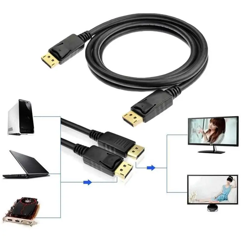 1 8 м/6 футов 3 м 10 порт дисплея Dp папа головка К Hdmi м/м кабель адаптер