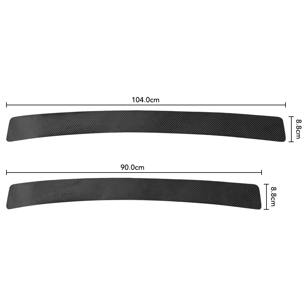 Автомобильный задний бампер Защитная Наклейка из углеродного волокна пленка для