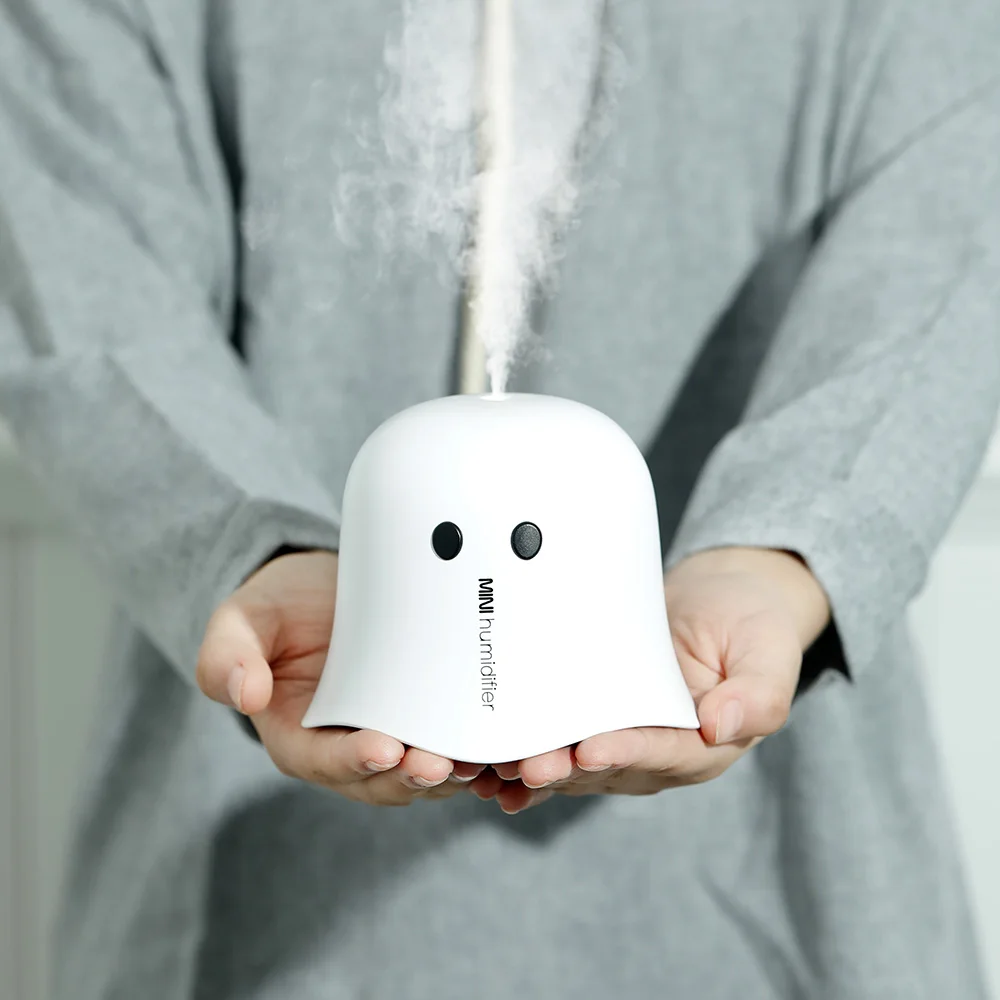 220 мл Высокое качество мини USB Ультразвуковой увлажнитель призрак милый Арома