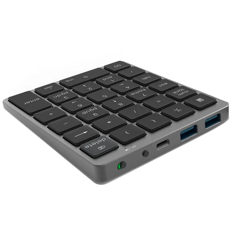 N970 Wireless Bluetooth Numeric Keypad with USB HUB Dual Modes MoreFunction Keys Mini Numpad for Accounting Tasks | Компьютеры и офис