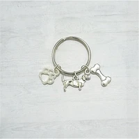 1pcs dachshund keychain dachshund jewelry dog keychan bone jewelry dachshund gift dog paw animal keyring